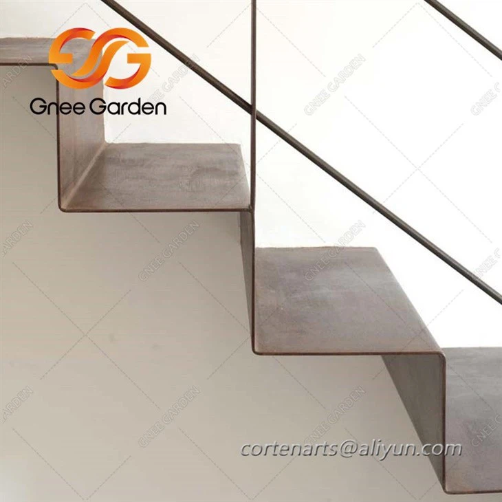 corten steel home steps design