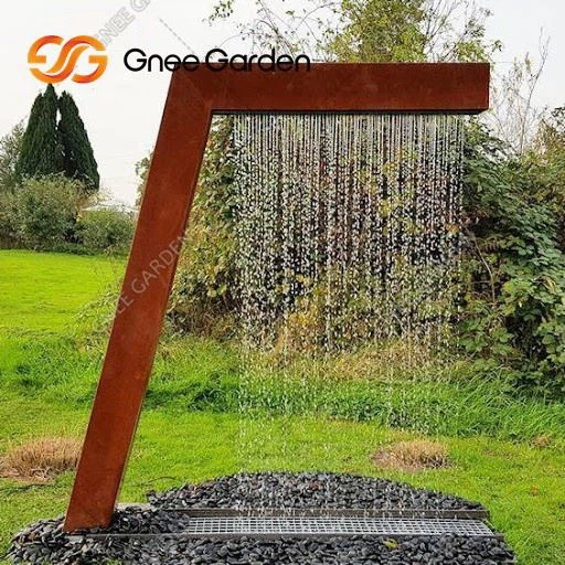 Home Decoration Steel Water Feature Fountain Corten Steel