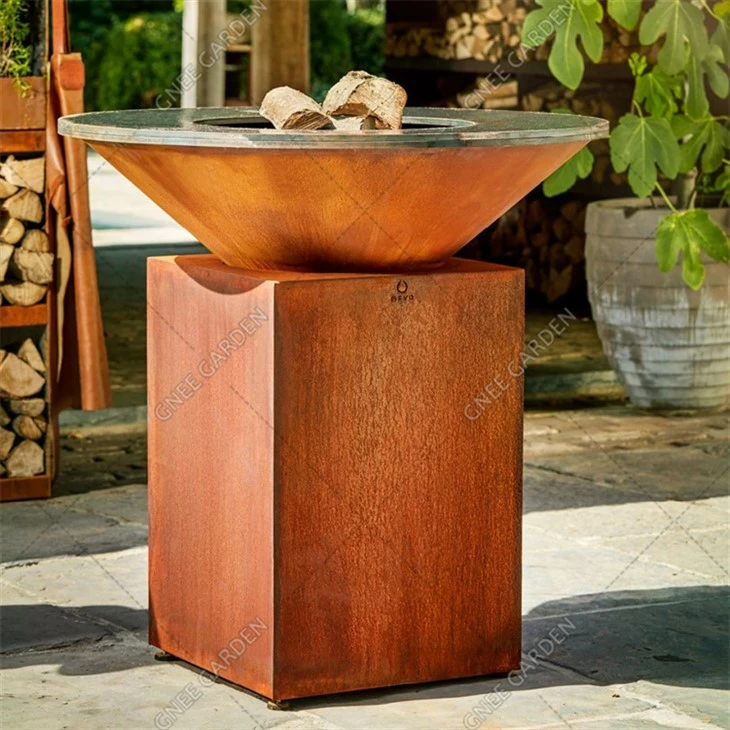 Ny 2022 Corten Steel Udendørs BBQ Grill