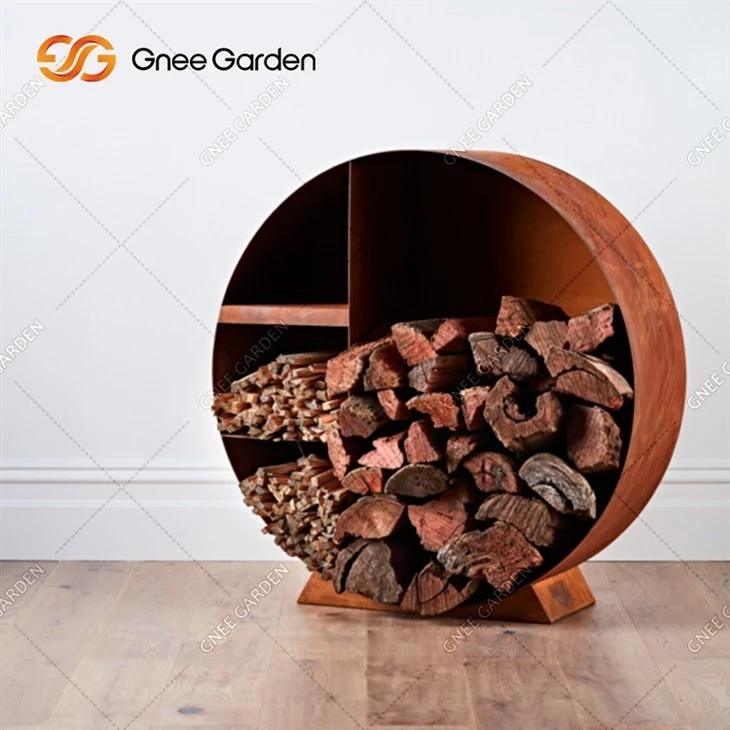 Outdoor Stand Metal Corten Steel Welding Warming Heater Fire Pit