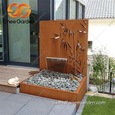 Corten stål baggård dam