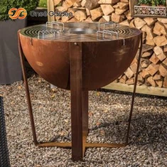 Corten Stål Camping Grill