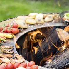Corten stål havegrillbord