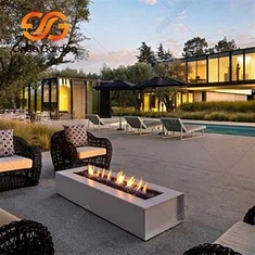 Corten stål naturgas brandbord