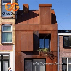 Corten stålpaneler til beklædning og tagdækning