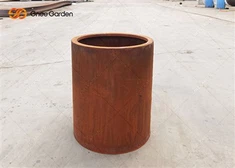 Corten stål rektangulær moderne design metal planteskole blomsterplanter