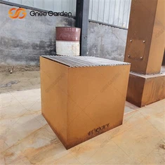 Corten Stål Rund Metal Fire Pit