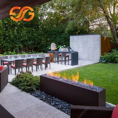 Corten stål røgfri ildsted