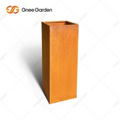 Tilpasning Have urtepotter Corten Stål Plantekasse Corten Plantekasse Moderne Corten Stål Plantekasse
