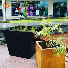 Udendørs plantekasser i Cortenstål af høj kvalitet