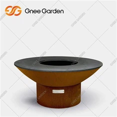 Udendørs køkken Corten Steel Grill Smoker BBQ
