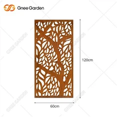 Corten stål udendørs haveskærm