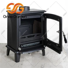 Støbejern indendørs brændeovn