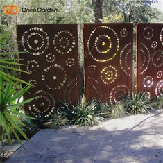 Corten Steel Privacy Hegn Have
